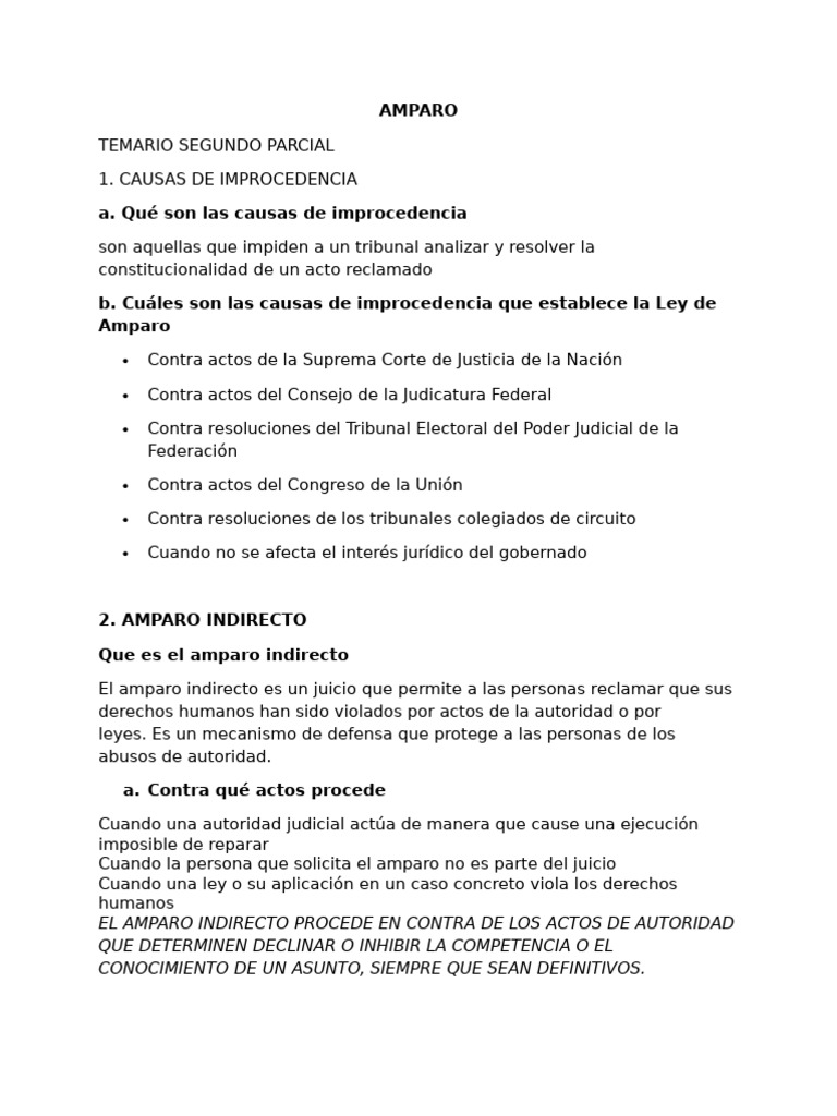 Amparo | PDF | Justicia | Crimen y violencia