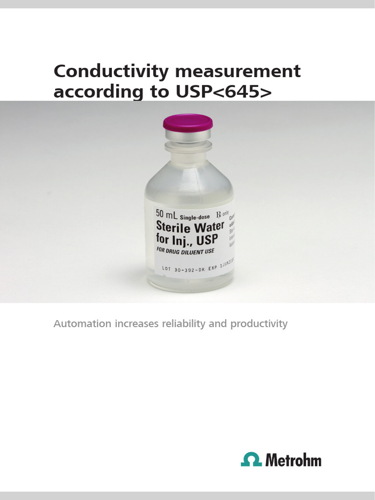 Automated Conductivity Testing USP | PDF | Ph | Applied And ...