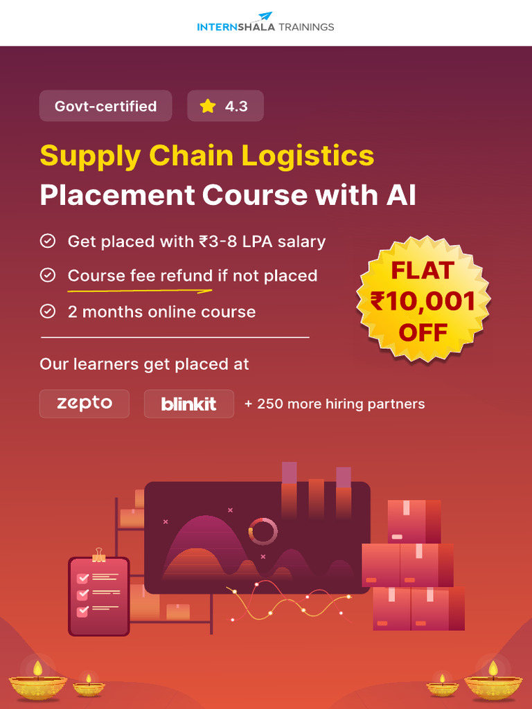 Supply Chain Logistics Placement Course | PDF | Microsoft Excel | Logistics