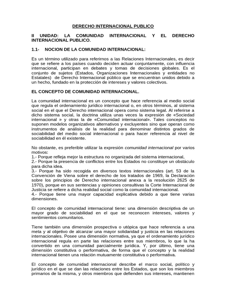 Comunidad Internacional y Derecho Público | PDF | Organización ...