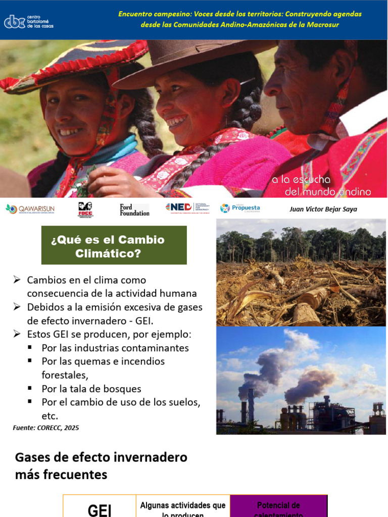 Adaptación al Cambio Climático en Perú | PDF | Gases de efecto ...