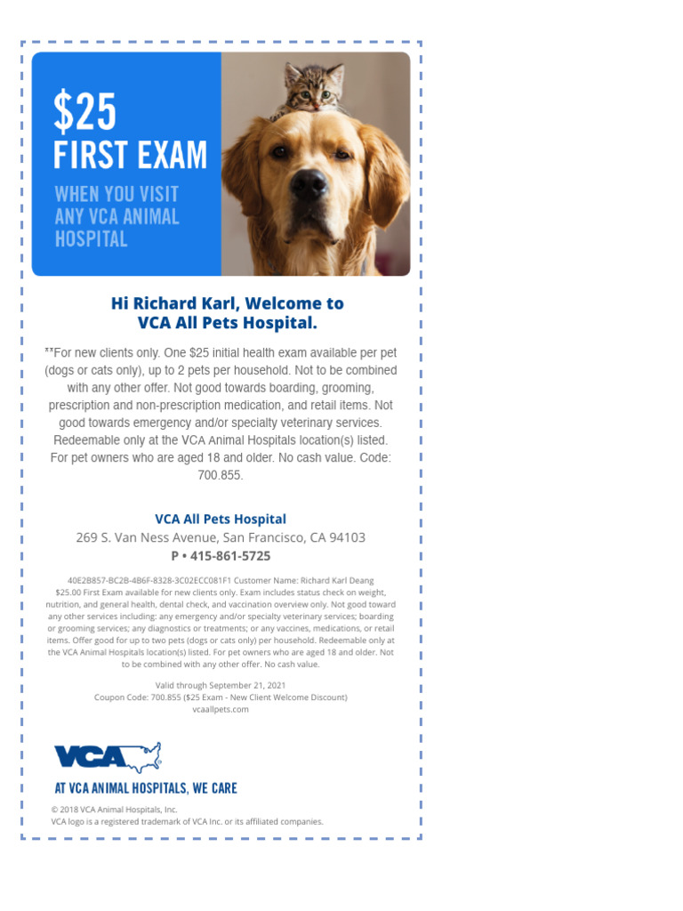 $25 First Exam Coupon | PDF