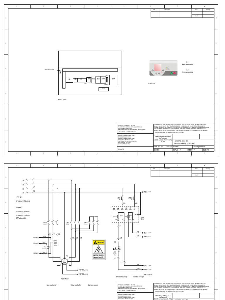 5 8 24 WD0711 400V Ca Wiring Diagram Rev.0 15.06.2020 | PDF ...