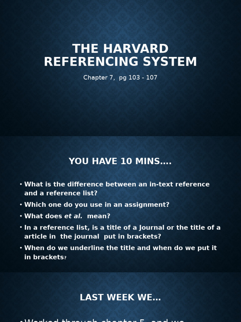 Understanding Harvard Referencing System | PDF | Citation | Writing