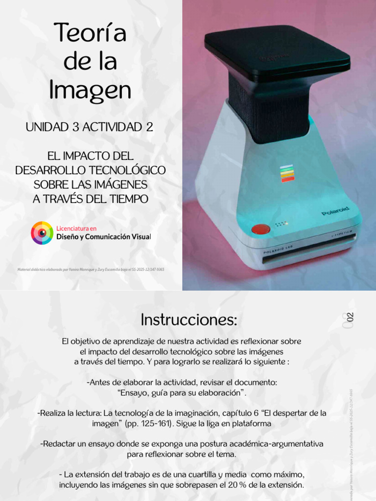 Teoria de La Imagen | PDF | Ensayos | Aprendizaje