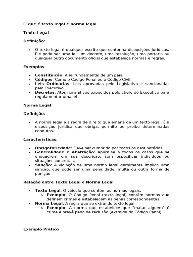 Texto e Norma Legal no Direito | PDF | Constituição | Liberdade de ...