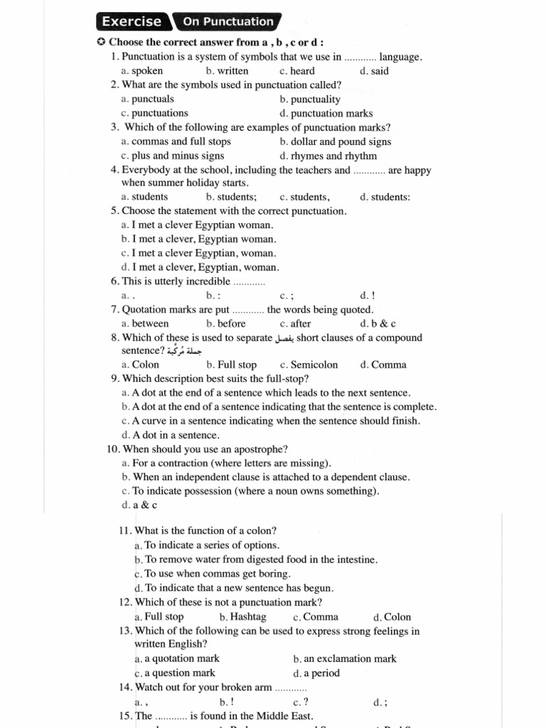 Exercises On Writing Part 1 | PDF