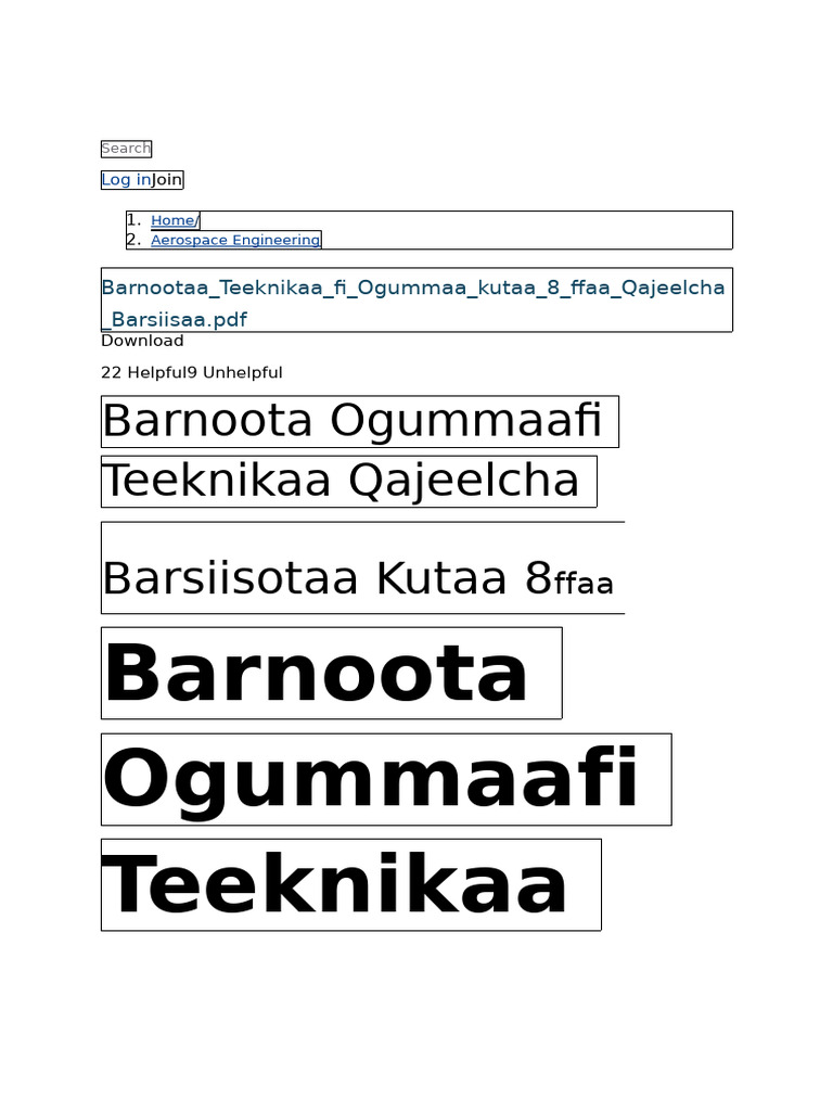 Oromo | PDF