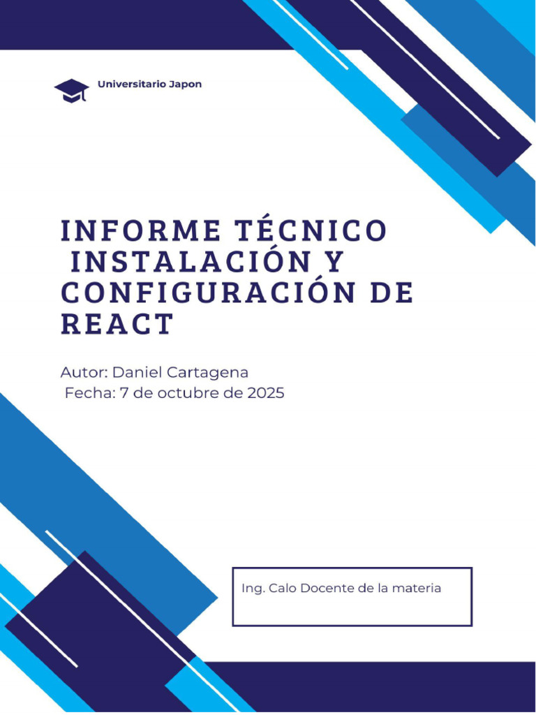 Guía de Instalación de React y Node.js | PDF | Script Java | Servidor ...