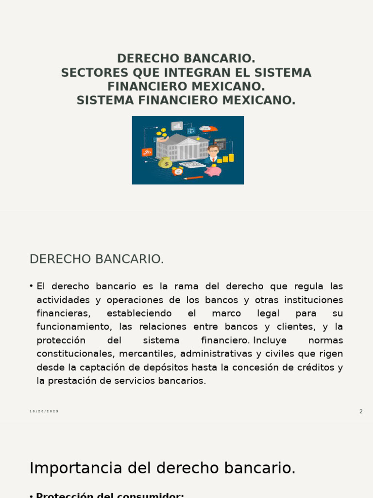 Derecho Bancario y Sistema Financiero MX | PDF | Bancos | Sistema ...