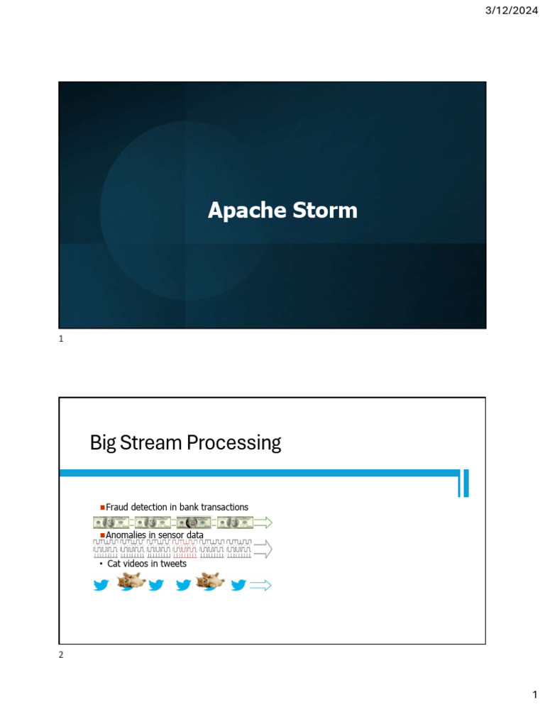Apache Storm: Real-Time Data Processing | PDF | Computer Cluster ...