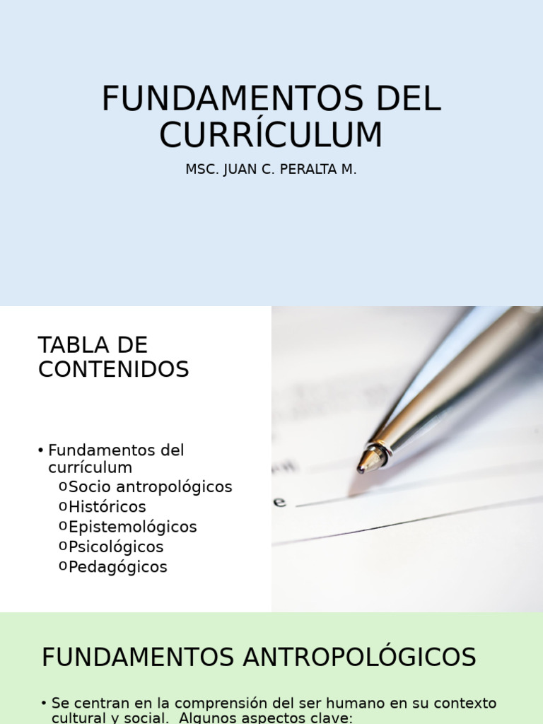 Fundamentos Del Currículum | PDF | Plan de estudios | Aprendizaje