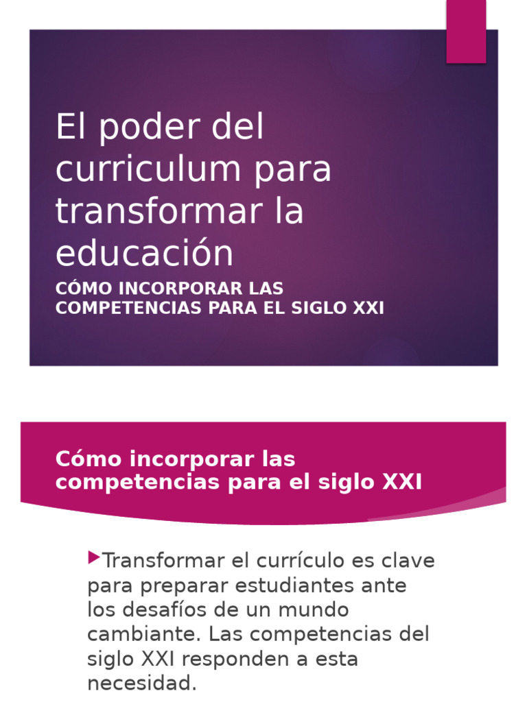 Competencias Siglo XXI Enriquecido | PDF | Plan de estudios | Maestros