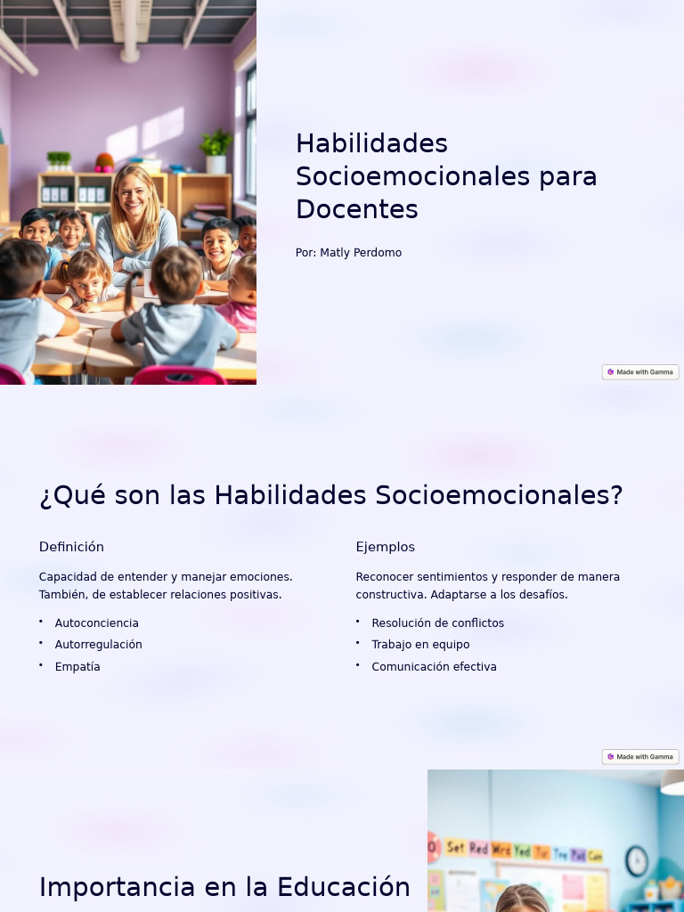 Habilidades Socioemocionales para Docentes | PDF | Autorregulación ...