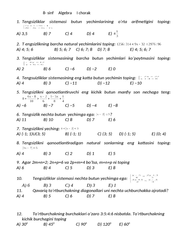 8 Sinf 1 CH | PDF