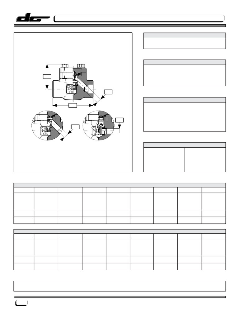 Douglas Valve Specifications and Ratings | PDF | Valve | Mechanical ...