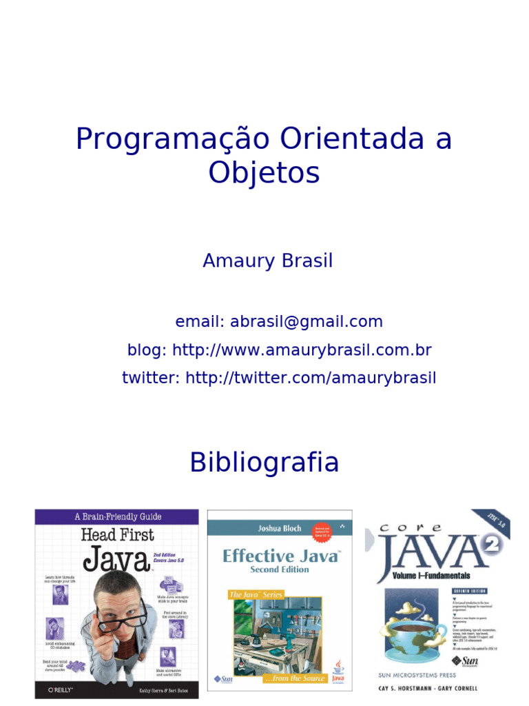 Introdução à Programação em Java | PDF | Java (linguagem de programação ...