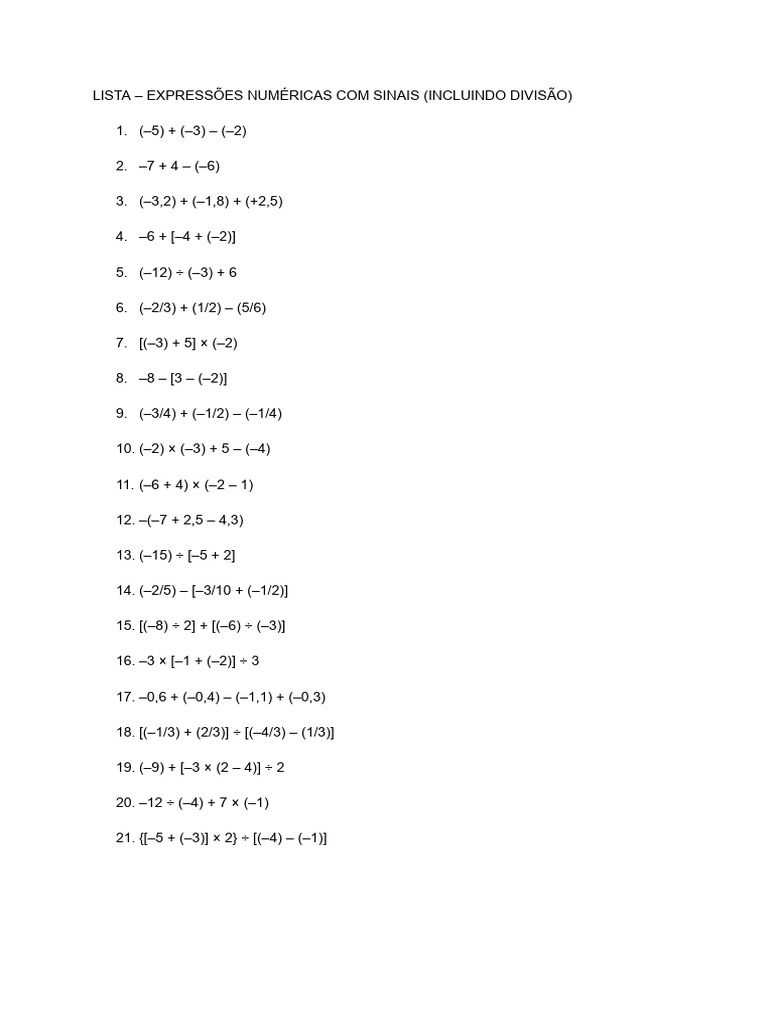 Lista 6 | PDF