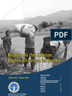 Human Rights Situation in Burma From March 2011 - March 2012-English