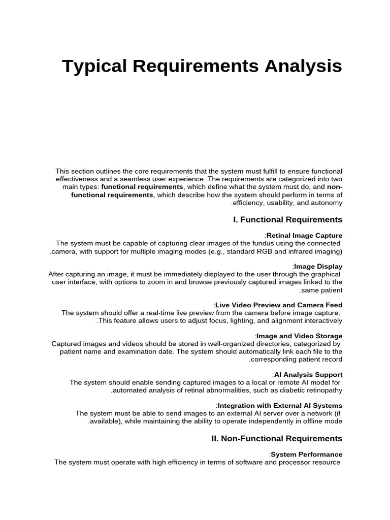 Core System Requirements Analysis | PDF | Artificial Intelligence ...