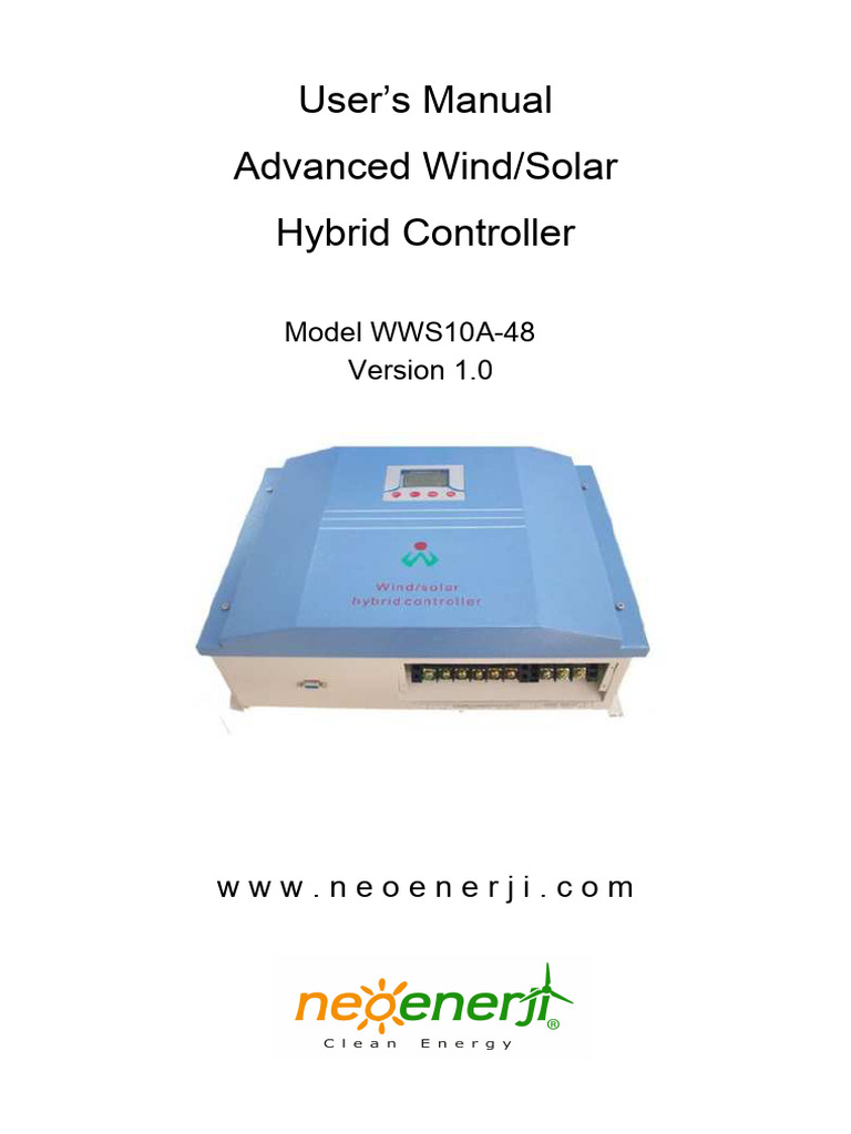 Advanced Wind/Solar Hybrid Controller Manual | PDF | Wind Power ...