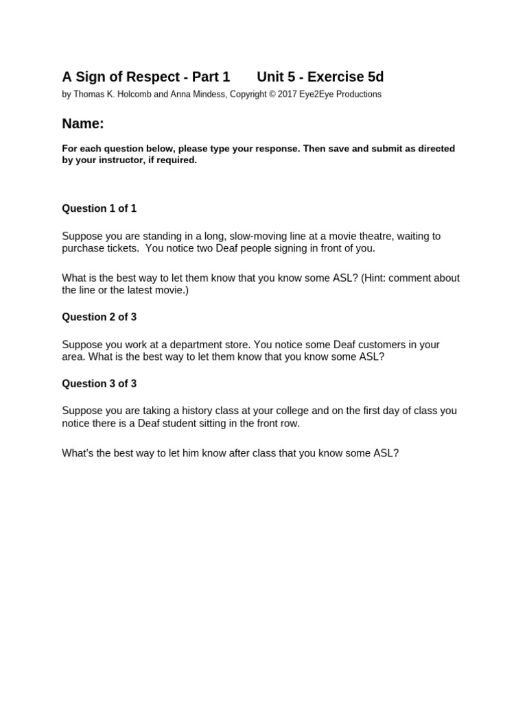 ASOR1 Ex 5 D R | PDF