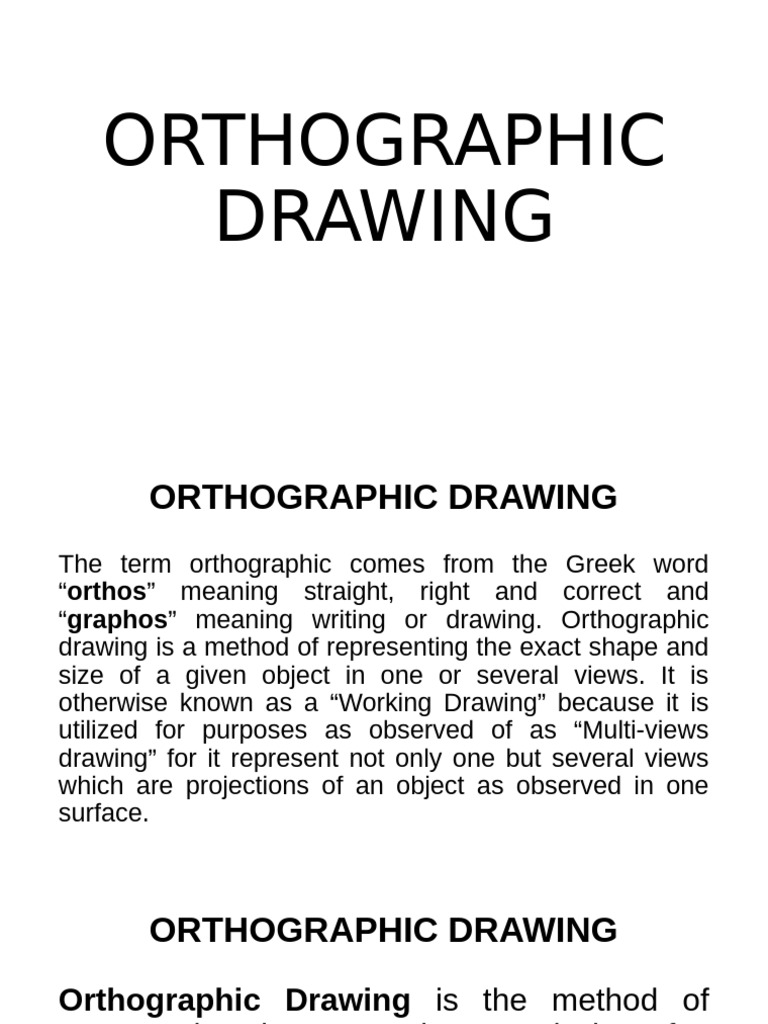 Understanding Orthographic Drawing Techniques | PDF