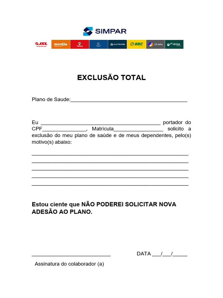 Exclus%c3%83o Total - Geral | PDF