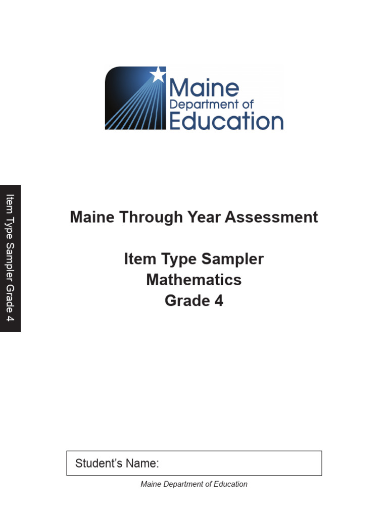 Grade 4 Math Assessment Sampler | PDF | Elementary Geometry | Euclidean ...