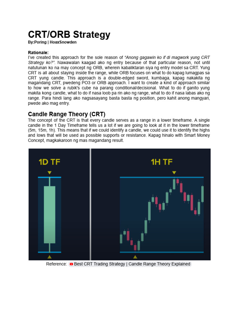 CRT and ORB Trading Strategies Explained | PDF | Financial Markets ...