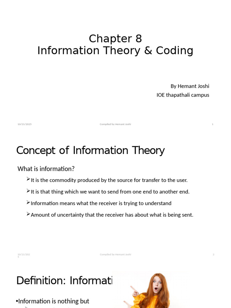 Information Theory and Coding Concepts | PDF | Data Compression | Code