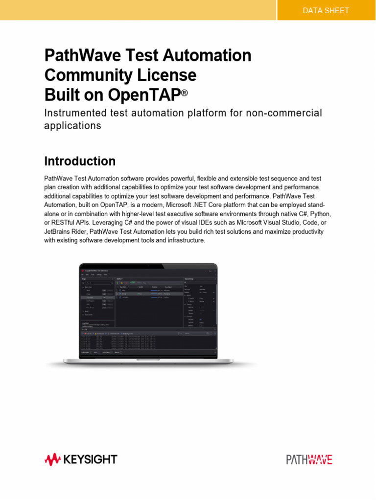 PathWave Test Automation with OpenTAP | PDF | Automation | Command Line ...
