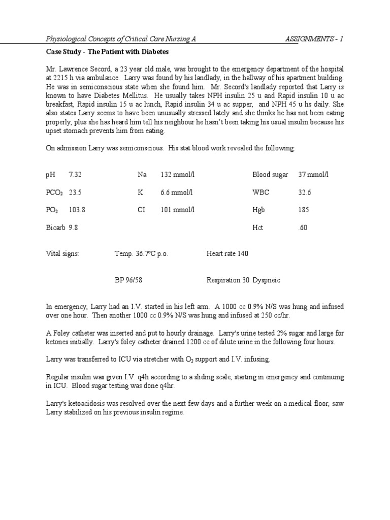 Physiological Management of Diabetic Ketoacidosis in the Critical Care
