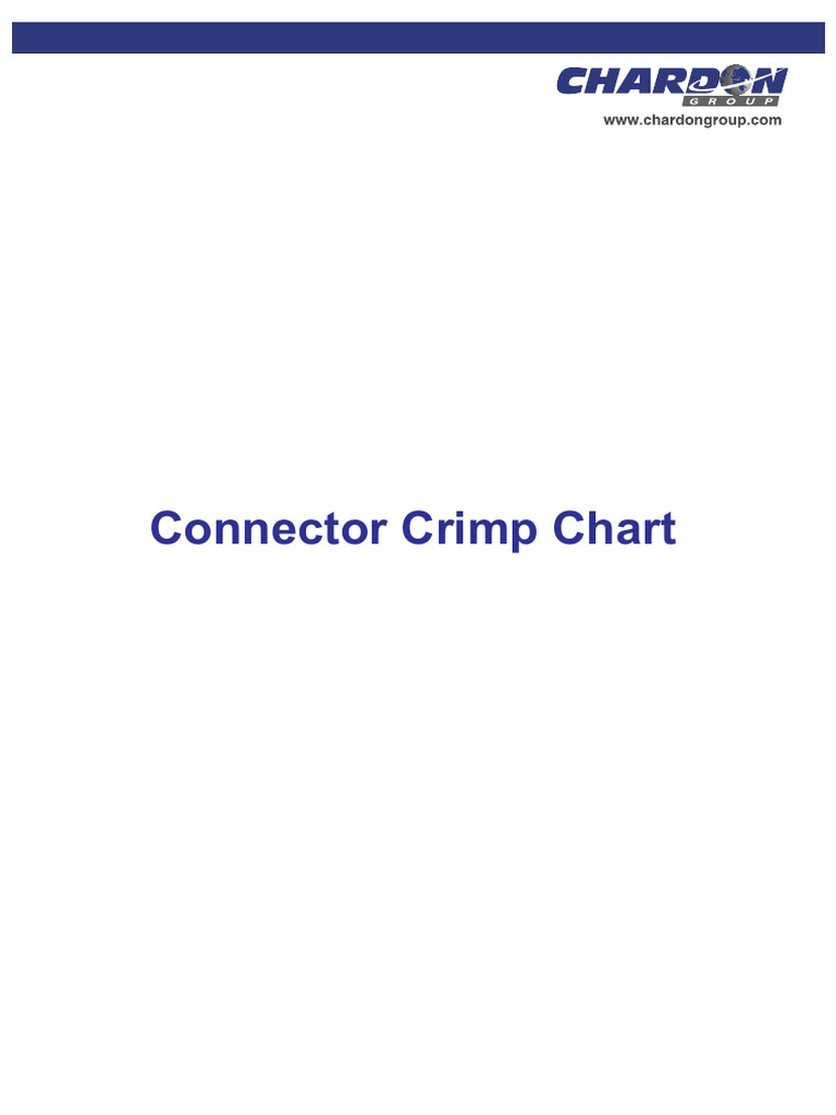 Connector Crimp Chart | PDF