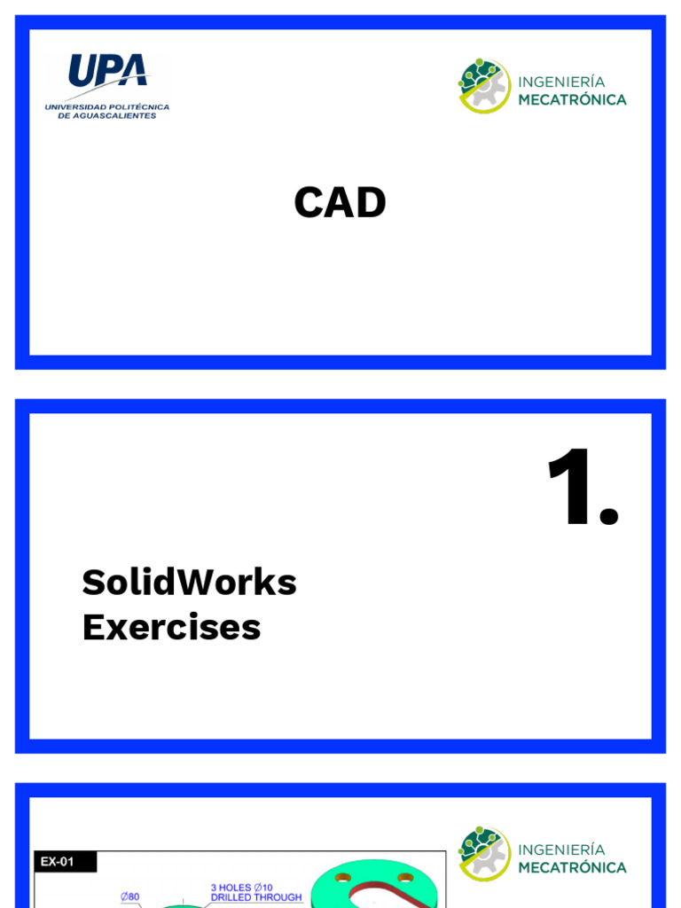 Solidworks - Exercises | PDF