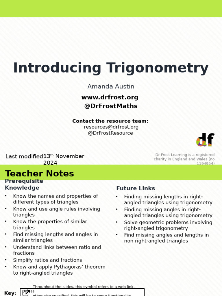 Trigonometry Basics for Teachers | PDF | Trigonometric Functions | Euclid