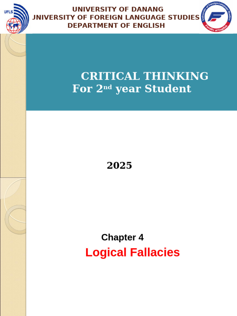 CT 2025 Chapter 4.1 | PDF | Argument | Fallacy