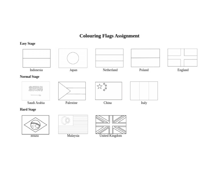 Colouring Flags Assignment | PDF