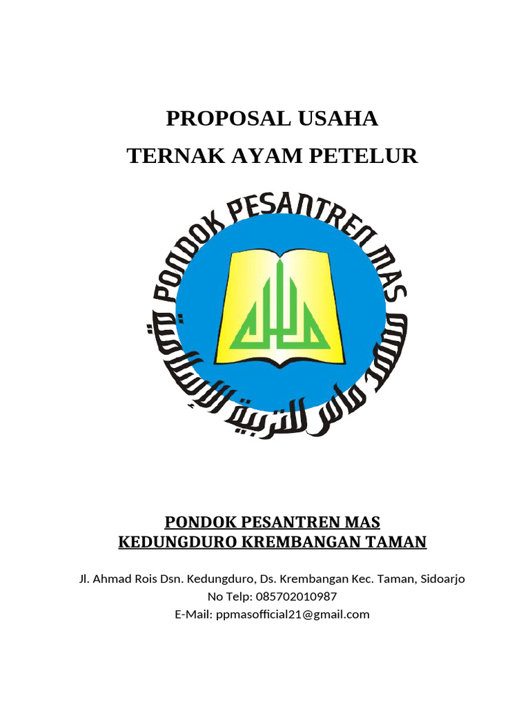 Proposal Usaha Ternak Ayam PP MAS | PDF
