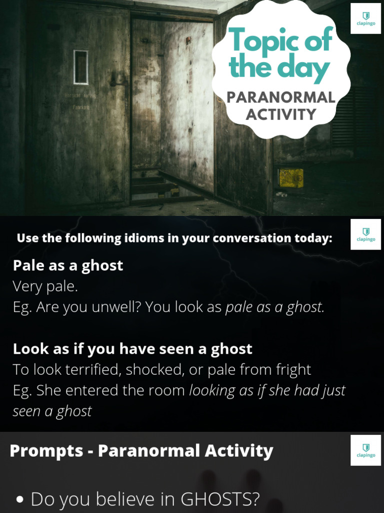 Engaging Conversations on Paranormal Activity | PDF | Ghosts | Demons