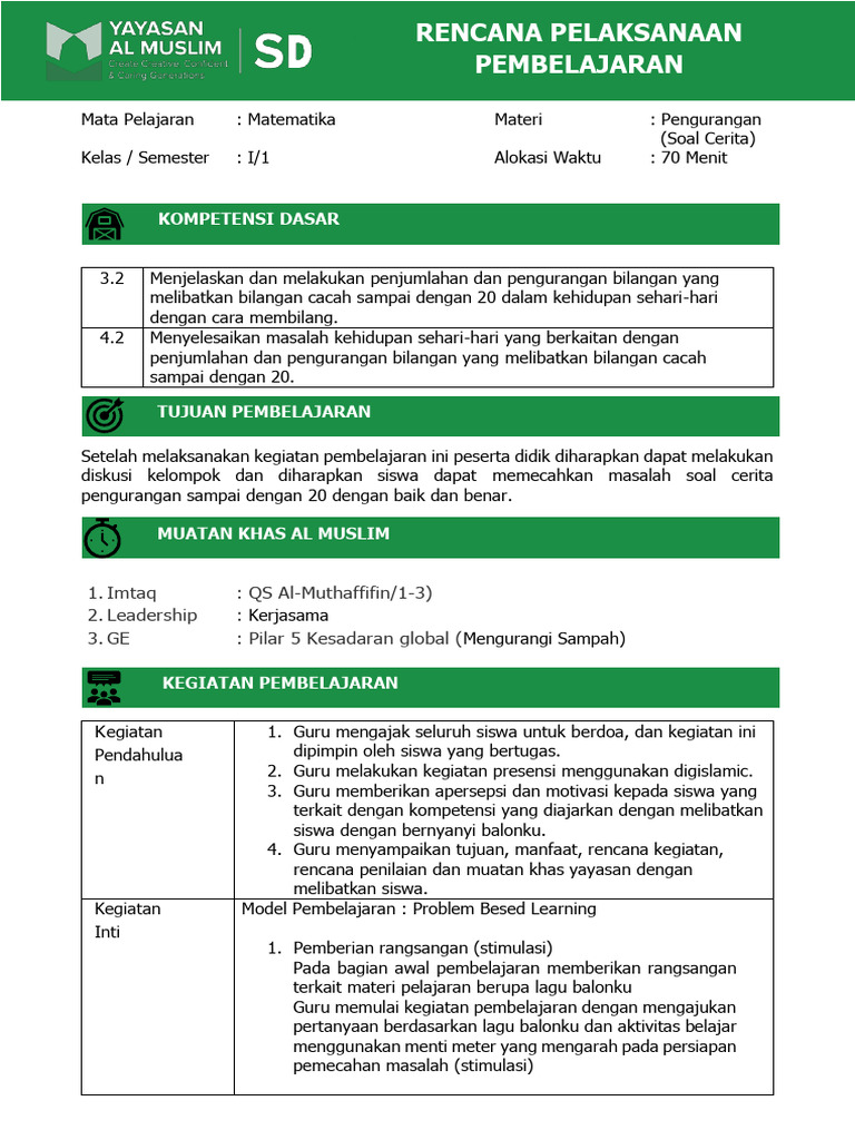 RPP Micro Teaching | PDF