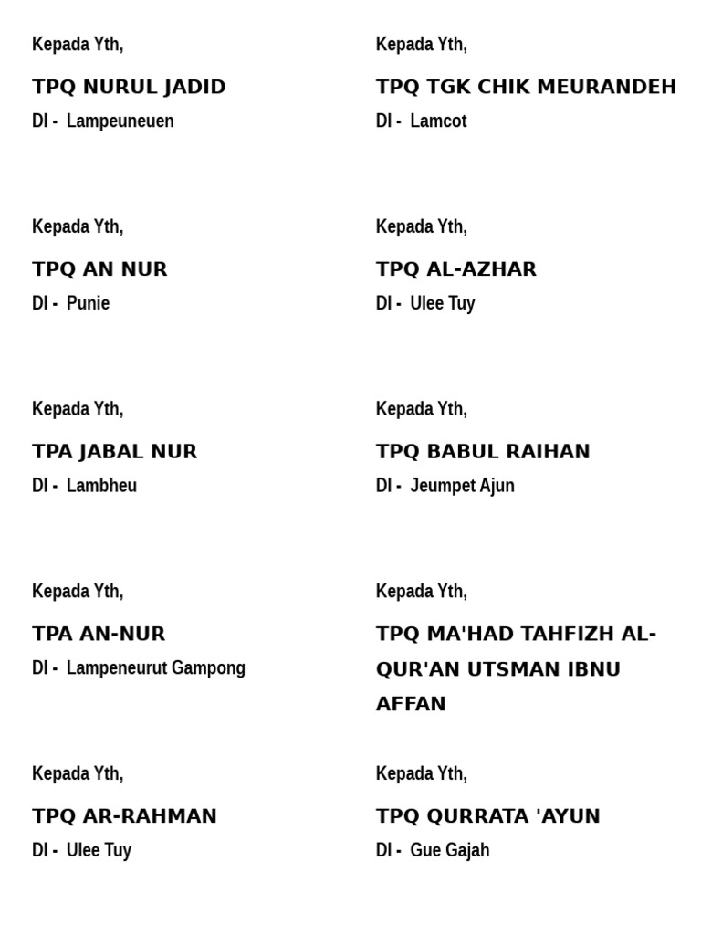 Label Baru | PDF