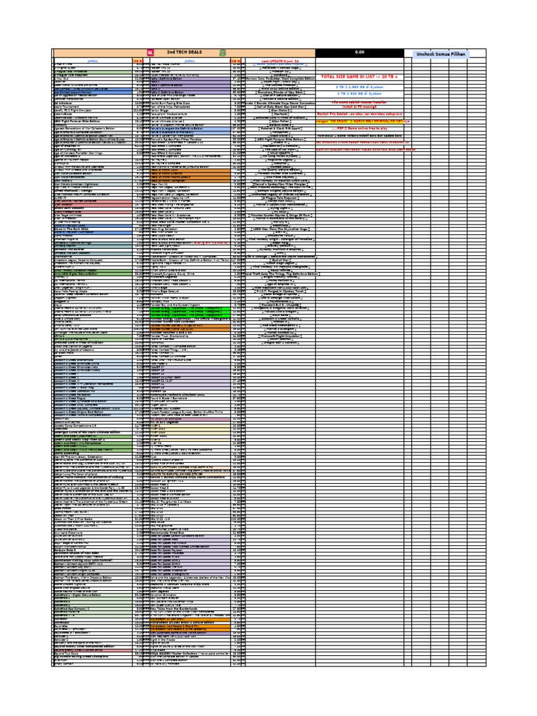 2nd Tech Deals: Game Downloads List | PDF