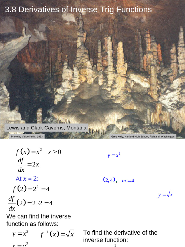 Inverse Trig Function Derivatives Explained | PDF | Derivative ...