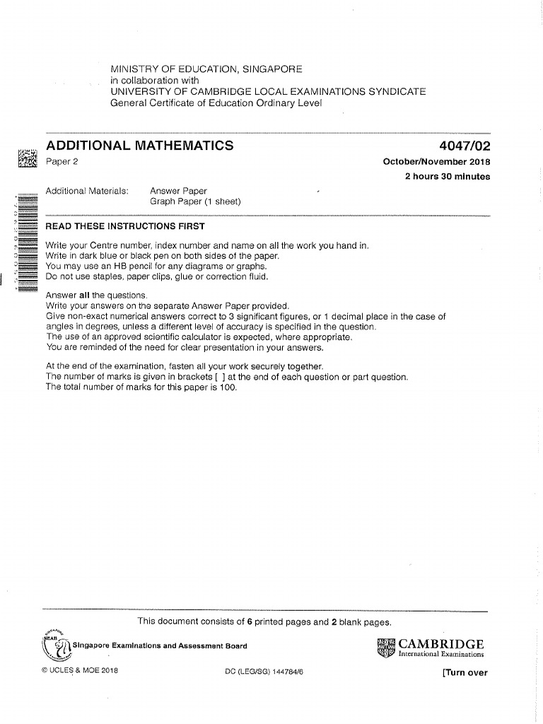 2018 o Level Am p2 | PDF