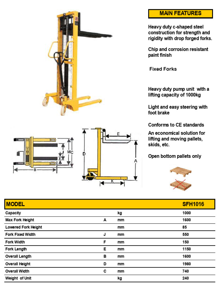 SFH1016 Stacker Data Sheet | PDF