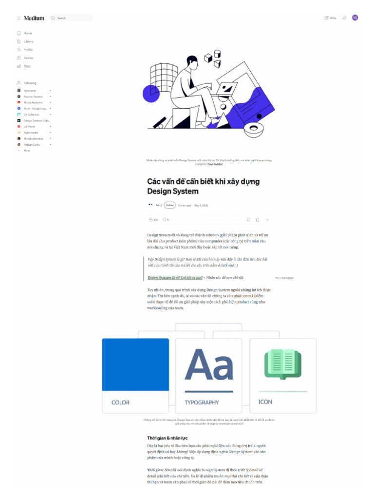 Các Vấn Đề Cần Biết Khi Xây Dựng Design System-Medium | PDF