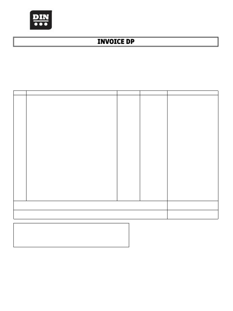 Din Inv DP 250910001 Bapak Slamet | PDF