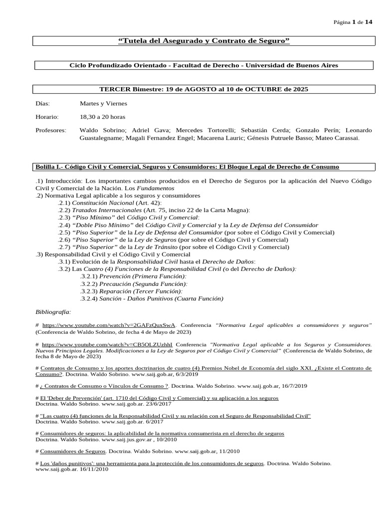Tutela del Asegurado en Seguros | PDF | Póliza de seguros | Reaseguro