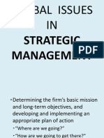 Global Issues IN: Strategic Management